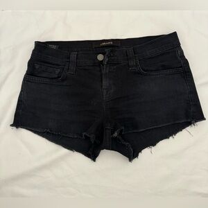 J Brand denim black shorts size 24